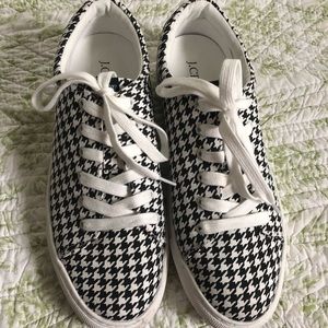 Jcrew sneaks. Black/white houndstooth size 9